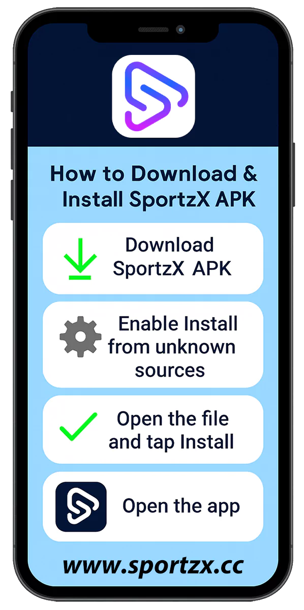 How to Download and Install SportzX TV APK